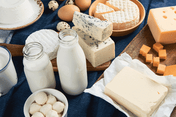 calcium tekort komt niet veel voor wanneer je melkproducten eet