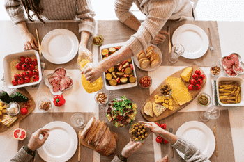 een balans tussen verschillende soorten eten is belangrijk